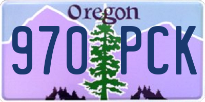 OR license plate 970PCK