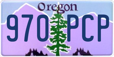 OR license plate 970PCP