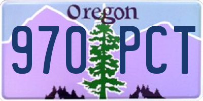 OR license plate 970PCT