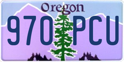 OR license plate 970PCU