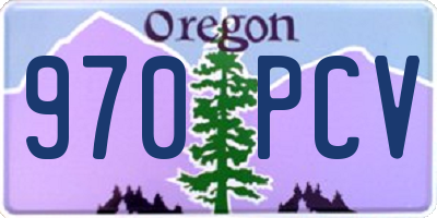 OR license plate 970PCV