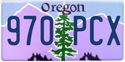 OR license plate 970PCX