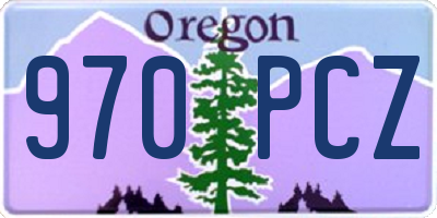 OR license plate 970PCZ