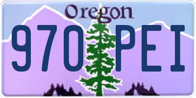 OR license plate 970PEI