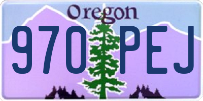 OR license plate 970PEJ