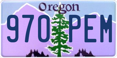 OR license plate 970PEM