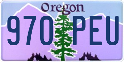 OR license plate 970PEU