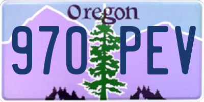OR license plate 970PEV