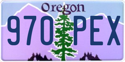 OR license plate 970PEX