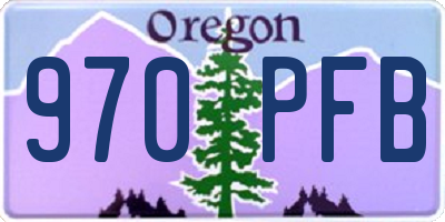 OR license plate 970PFB
