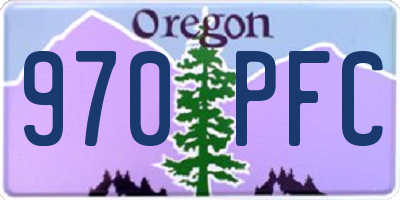 OR license plate 970PFC