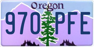 OR license plate 970PFE