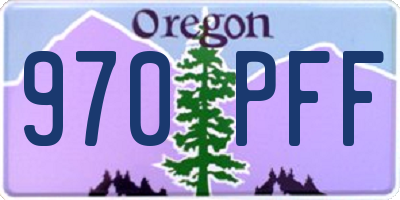 OR license plate 970PFF