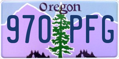 OR license plate 970PFG