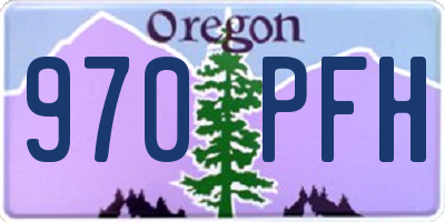 OR license plate 970PFH