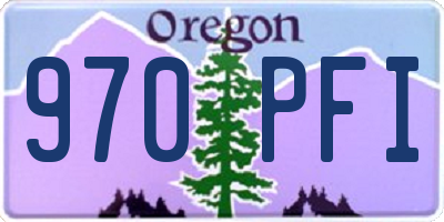 OR license plate 970PFI