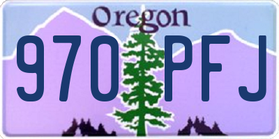 OR license plate 970PFJ