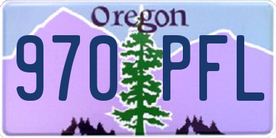 OR license plate 970PFL