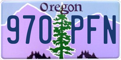 OR license plate 970PFN