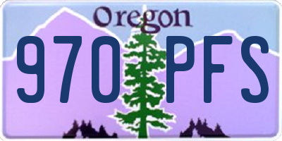 OR license plate 970PFS