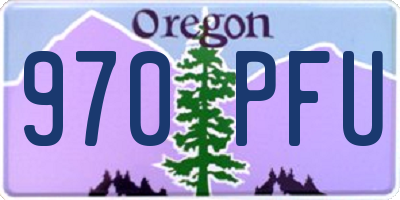 OR license plate 970PFU