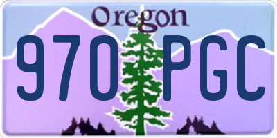 OR license plate 970PGC