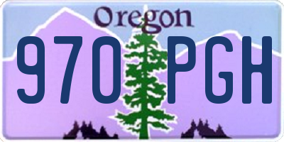 OR license plate 970PGH