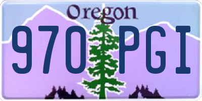 OR license plate 970PGI