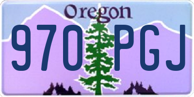 OR license plate 970PGJ
