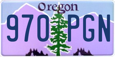 OR license plate 970PGN