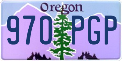 OR license plate 970PGP