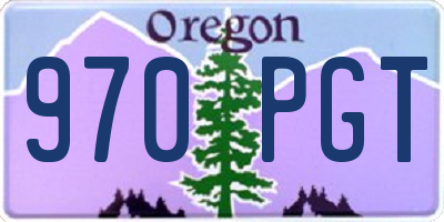 OR license plate 970PGT