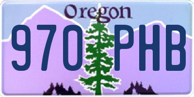 OR license plate 970PHB