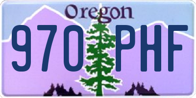 OR license plate 970PHF