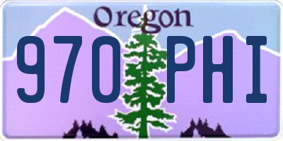 OR license plate 970PHI