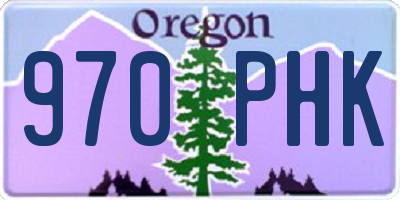 OR license plate 970PHK