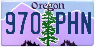 OR license plate 970PHN