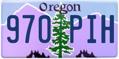 OR license plate 970PIH