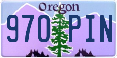 OR license plate 970PIN