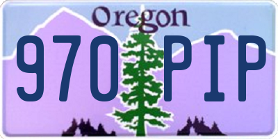 OR license plate 970PIP
