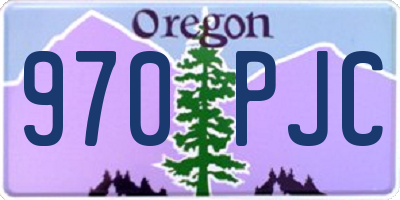 OR license plate 970PJC