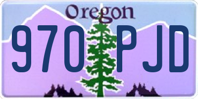 OR license plate 970PJD
