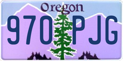 OR license plate 970PJG