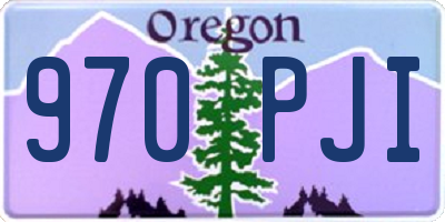 OR license plate 970PJI