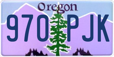 OR license plate 970PJK