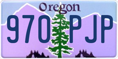OR license plate 970PJP