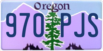 OR license plate 970PJS