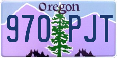 OR license plate 970PJT