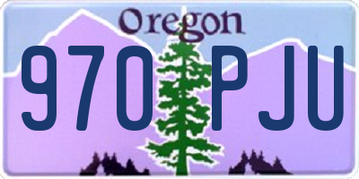 OR license plate 970PJU