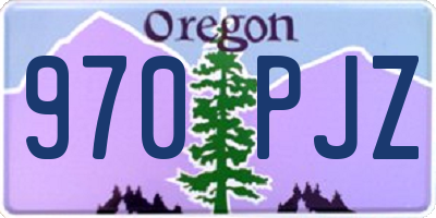 OR license plate 970PJZ